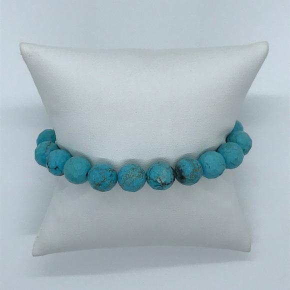 Turquoise stretchy bracelet - Picture 1 of 2